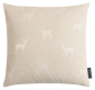 Preview: Magma Kissenhülle Jasper 'Hirsch' 40 x 40 cm Beige